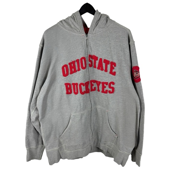 Vintage Y2K Champs Sports Ohio State Buckeyes College Grey Hoodie